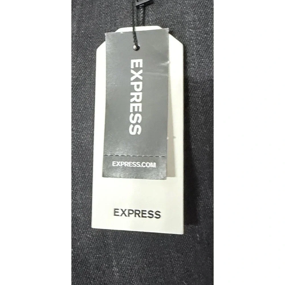 NWT Express Skinny Mid Rise Womens Stretch Black Flexx Jeans Denim Size M 6/8/10 - Picture 8 of 11